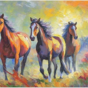 Graceful Gallops Large Decoupage Tissue Paper 20&quot;x30&quot;