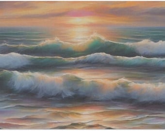 Waves of Wonder Large Decoupage Tissue Paper 20"x30"