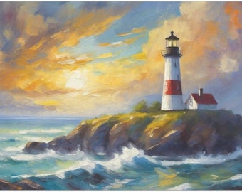 Lighthouse Large Decoupage Tissue Paper 20&quot;x30&quot;