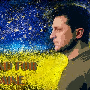 Zelenskyy, President of Ukraine, Print of Zelenskyy, Zelenskyy Digital Print, Ukrainian Seller, Support Ukraine
