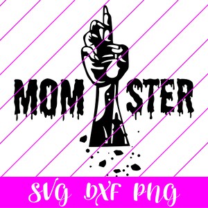 Download Momster Bun Svg Halloween Svg Zombie Mom Svg Zombie Svg Etsy