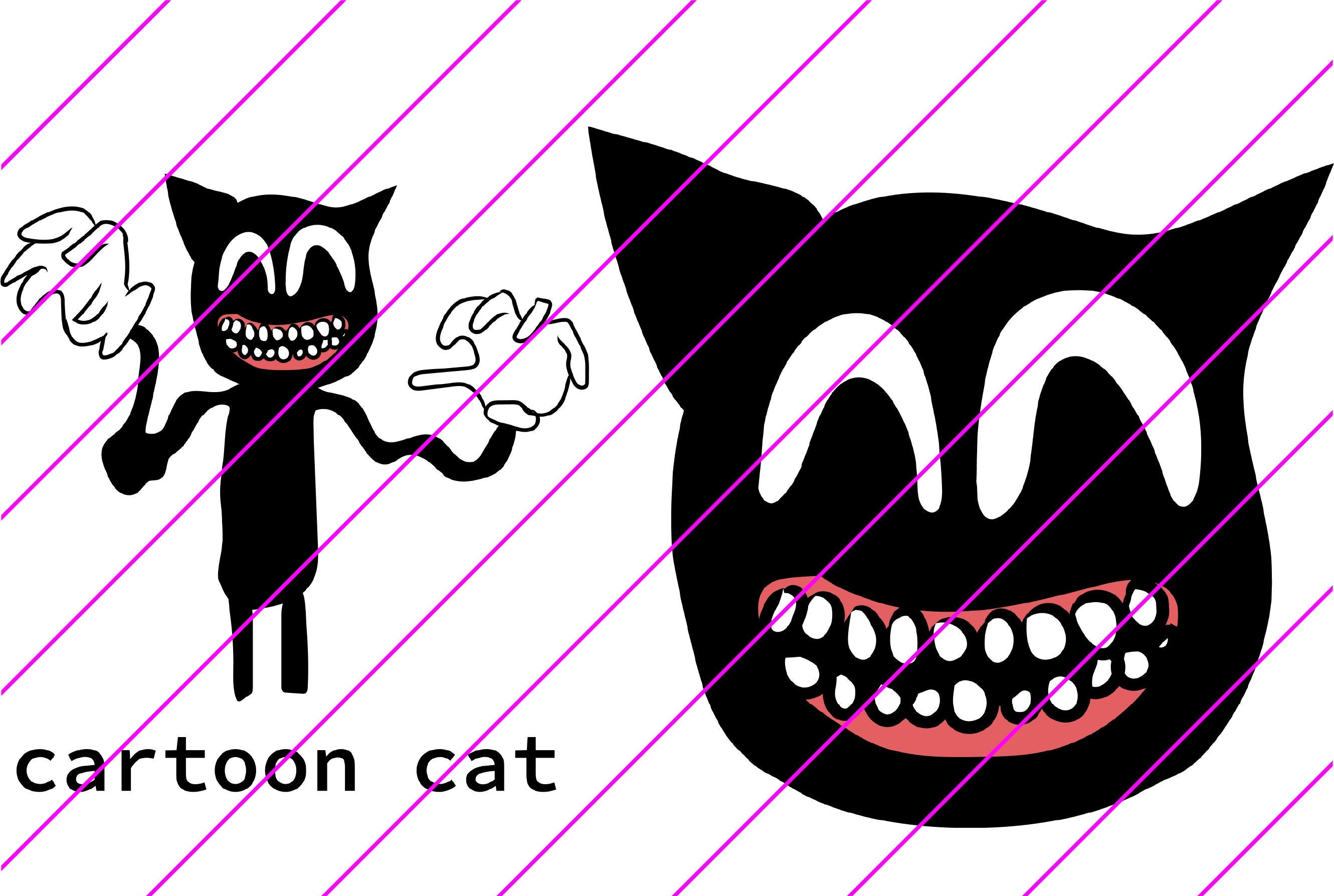 Cartoon Cat - Etsy
