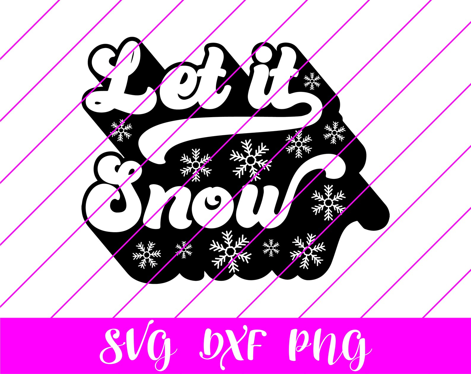 Download Let it Snow SVG DXF christmas svg winter svg christmas cut | Etsy