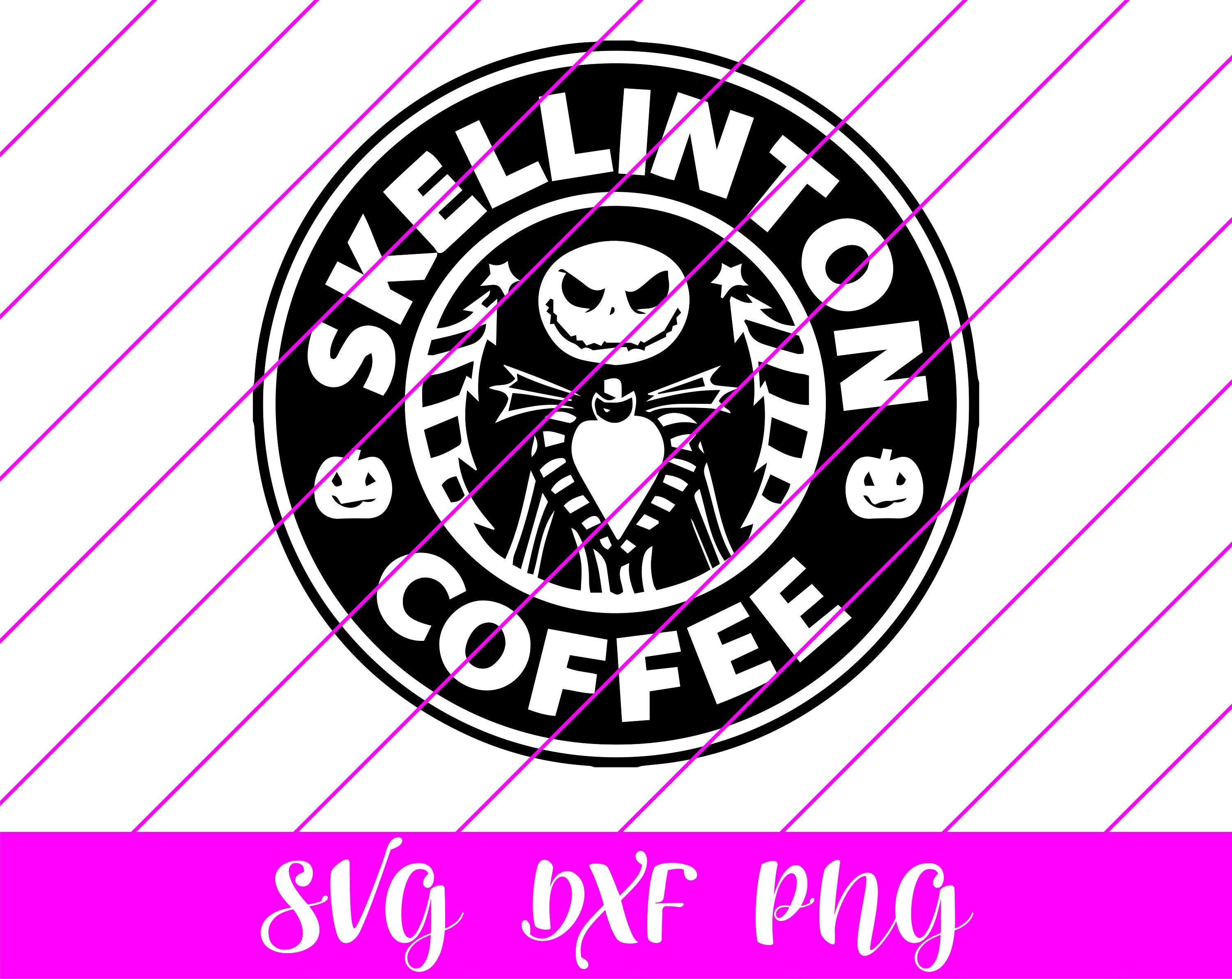 Jack Skellington Starbucks SVG