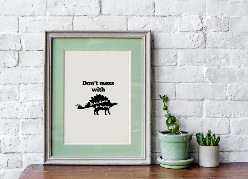 Download Don't Mess with Grandmasaurus SVG Cut File & PNG Cut | Etsy