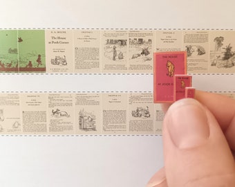 1:12 AA MILNE The House at Pooh Corner miniatuurboek met 32 pagina's. Alleen afdrukbare DOWNLOAD. Bonus 1/24 en 1/48 schaal inbegrepen