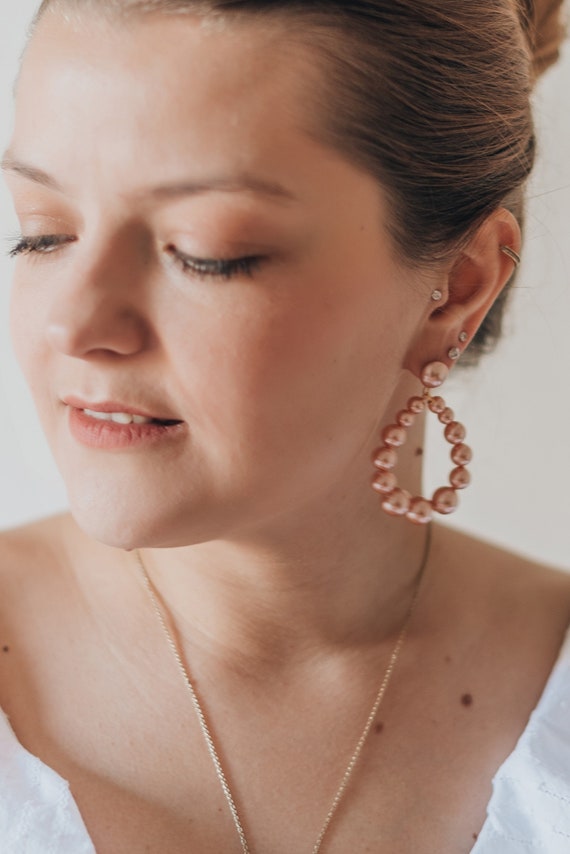 Swarovski louison shop pearl earrings