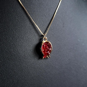 Persephone-ketting, granaatappelhanger, Griekse godin van de lente, Griekse mythologie sieraden