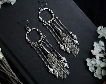 Valkyrie Earrings, Viking Jewelry, Shieldmaiden, Witchy Witch, Pagan, Fantasy, Lagertha, Gothic Earrings, Occult, Medieval Market Festival