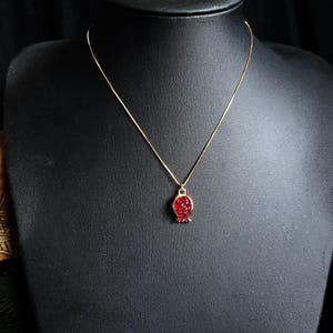 Persephone Necklace, Pomegranate Necklace