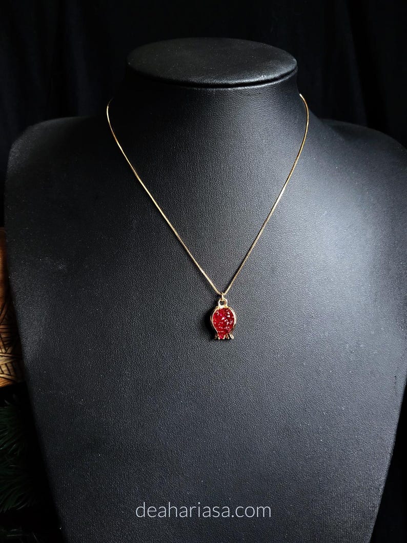 Persephone Necklace, Pomegranate Necklace
