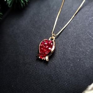 Persephone Necklace, Pomegranate Necklace