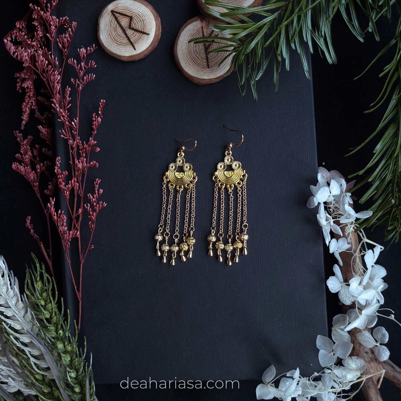 Viking Earrings, Viking Jewelry, Shieldmaiden, Valkyrie, Witchy Witch, Pagan, Fantasy, Larp, Lagertha, Freya, Ancient Byzantine Jewelry