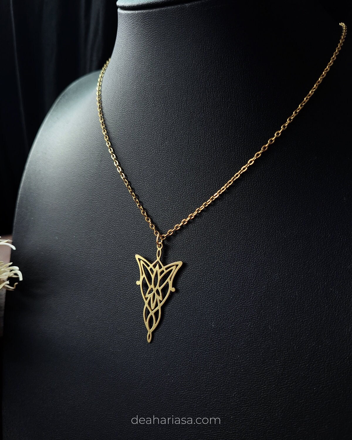 Arwen Evenstar Necklace inspired by Lord of the Rings, Middle Earth, Elves, Galadriel, Tauriel, Cosplay, Pagan, Fantasy Movie Jewelry