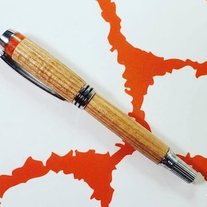 Clemson Graduation Gift - Pen Crafted from 1950's Death Valley Stadium Seats, Authentic Clemson Wood. Perfect as a Graduation or Alumni Gift image 1