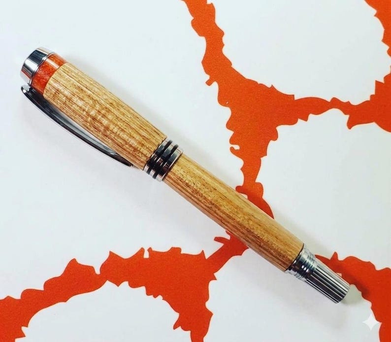 Clemson Graduation Gift - Pen Crafted from 1950's Death Valley Stadium Seats, Authentic Clemson Wood. Perfect as a Graduation or Alumni Gift image 1