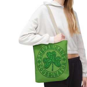 Shenanigans Coordinator Tote Bag: St Patrick&#39;s Day Shamrock Purse