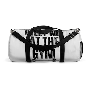 Gym Barbell Bar Duffel Bag, Workout Duffel Bag, Fitness Gym Bag, Travel Duffel Bag, Sporty Travel Bags