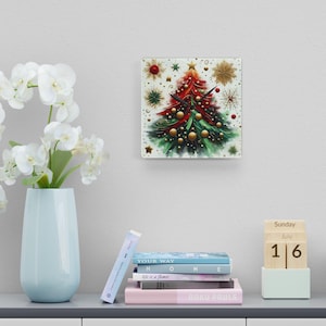 Magic Christmas Tree Acrylic Wall Clock, Festive Holiday Decor, Unique Home Decor, Christmas Gift, Winter Wonderland Clock, Christmas Tree