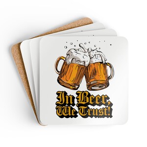 Coaster Set, Beer Lover Gift, Funny Bar Decor, Drinking Accessories, Beer Quote Coasters, Housewarming Gift