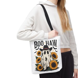 Halloween Ghost Tote Bag: Fall Harvest Purse, Trick or Treat