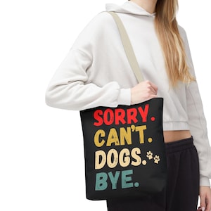 Dog Lover Tote Bag: Funny Pet Owner Gift
