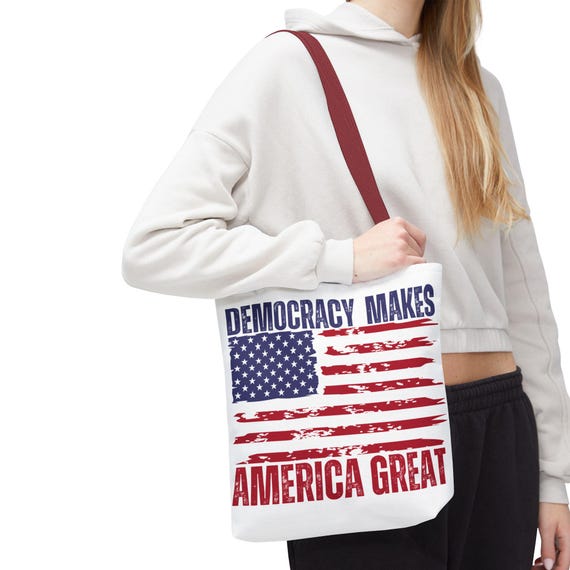 Sac fourre-tout avec drapeau des États-Unis sac à dos