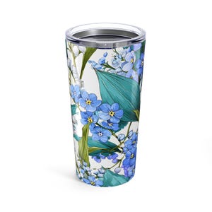 Floral 20oz Tumbler: Stainless Steel Travel Coffee Cup