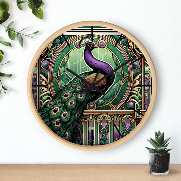 Majestic Peacock Bird - Premium Silent Wall Clock