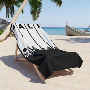 Bali Indonesien Strandtuch - Perfektes Sommer-Accessoire, Tropischer Urlaub Must-Have, Geschenk für Reiseliebhaber, Ozean-inspiriertes Handtuch, Stranddecke
