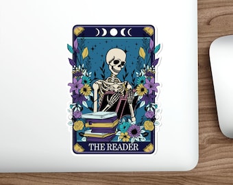 Tarrot Card Reader Die-Cut Stickers, Mystical Occult Sticker, Waterproof Vinyl Sticker, Spiritual Decor, Laptop Decal, Magical Sticker