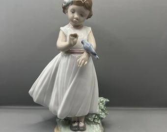 リヤドロ　バレンシアの少女 美品 リヤドロ LLADRO バレンシアの少女 オレンジがいっぱい 置物 陶器