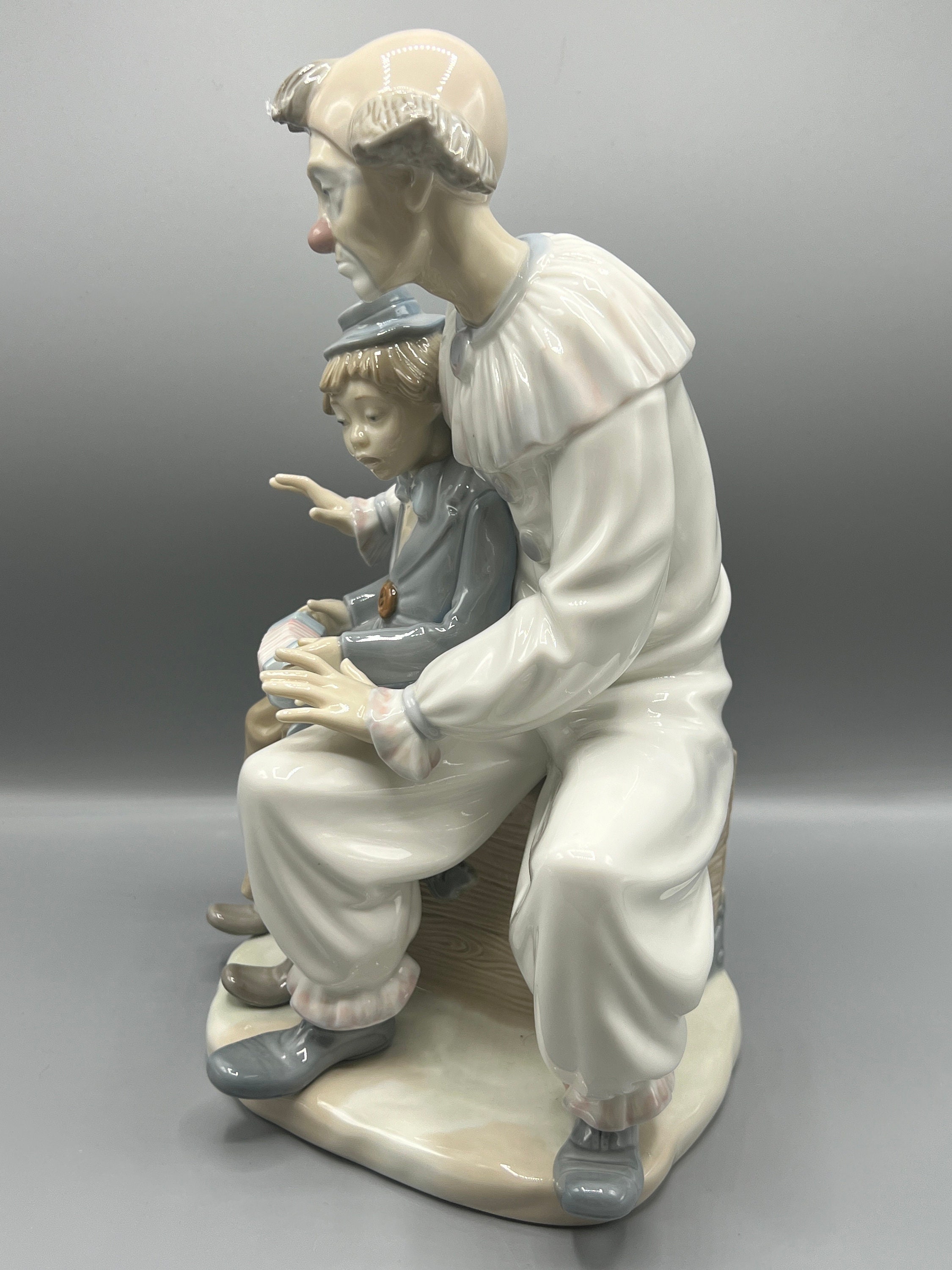 LLADRO リヤドロ アコーディオンを持つピエロ 陶器人形 美品 #5279 