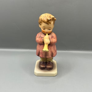 Vintage Goebel Hummel  “A Budding Maestro” Girl with Horn #477 - TMK6 1987 - Made in Germany