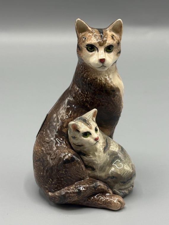 Hagen Renaker 【ヘイゲンリネカー 】シャム猫 陶製5体（バケツ付） Vintage HAGEN-RENAKER 