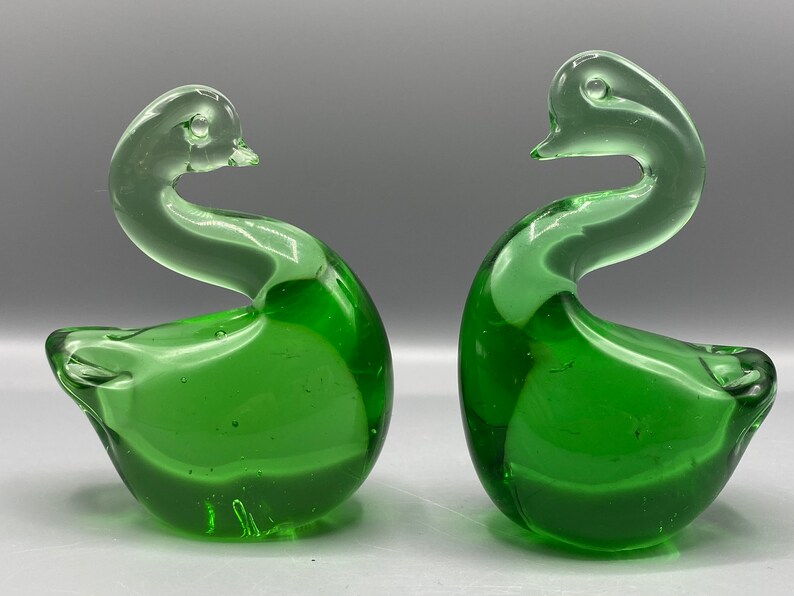 Vintage Art Glass Hand Blown Glass Figurine Paperweight Etsy