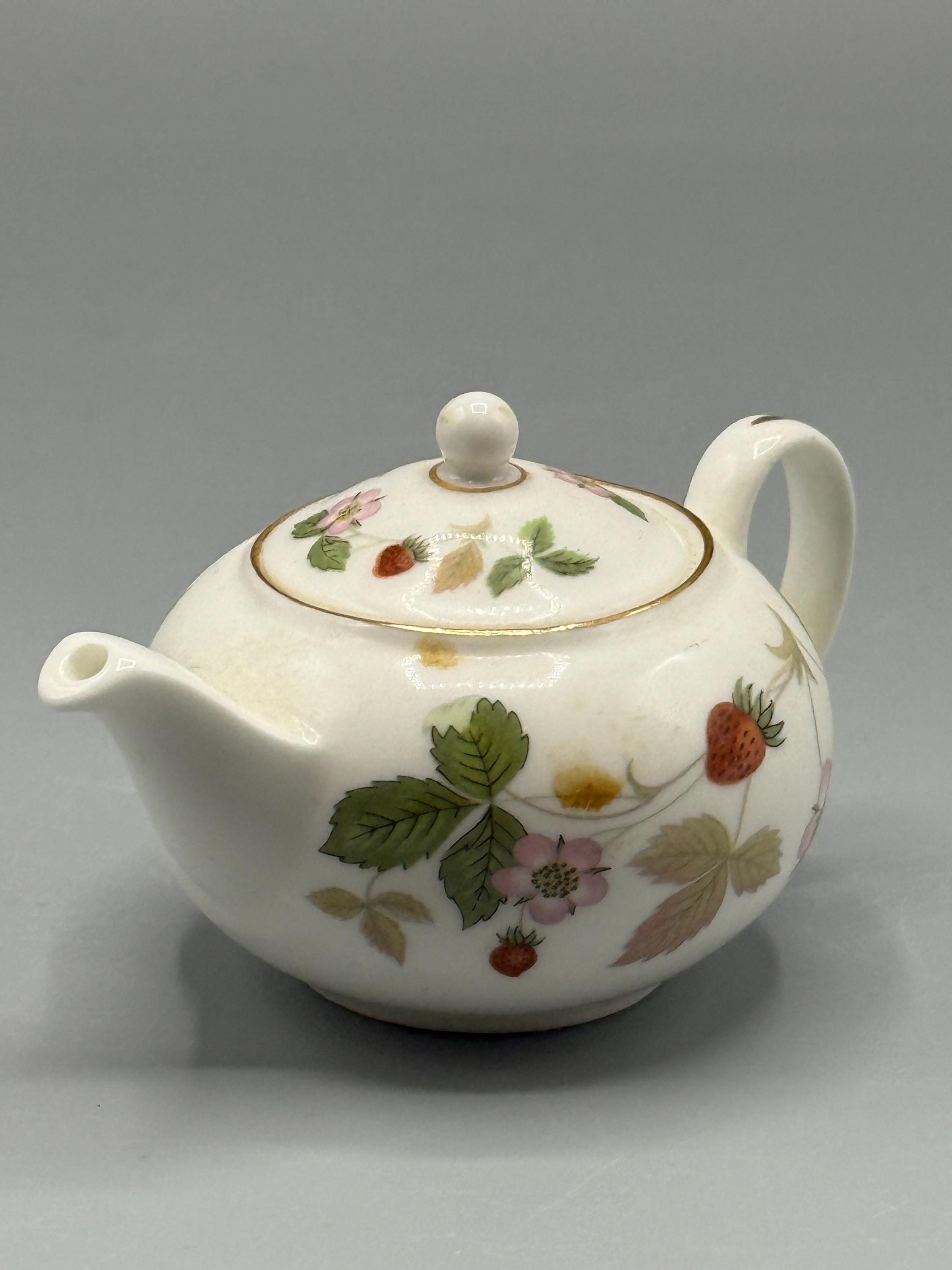 Wedgewood Wild Strawberry Bone China Teapot