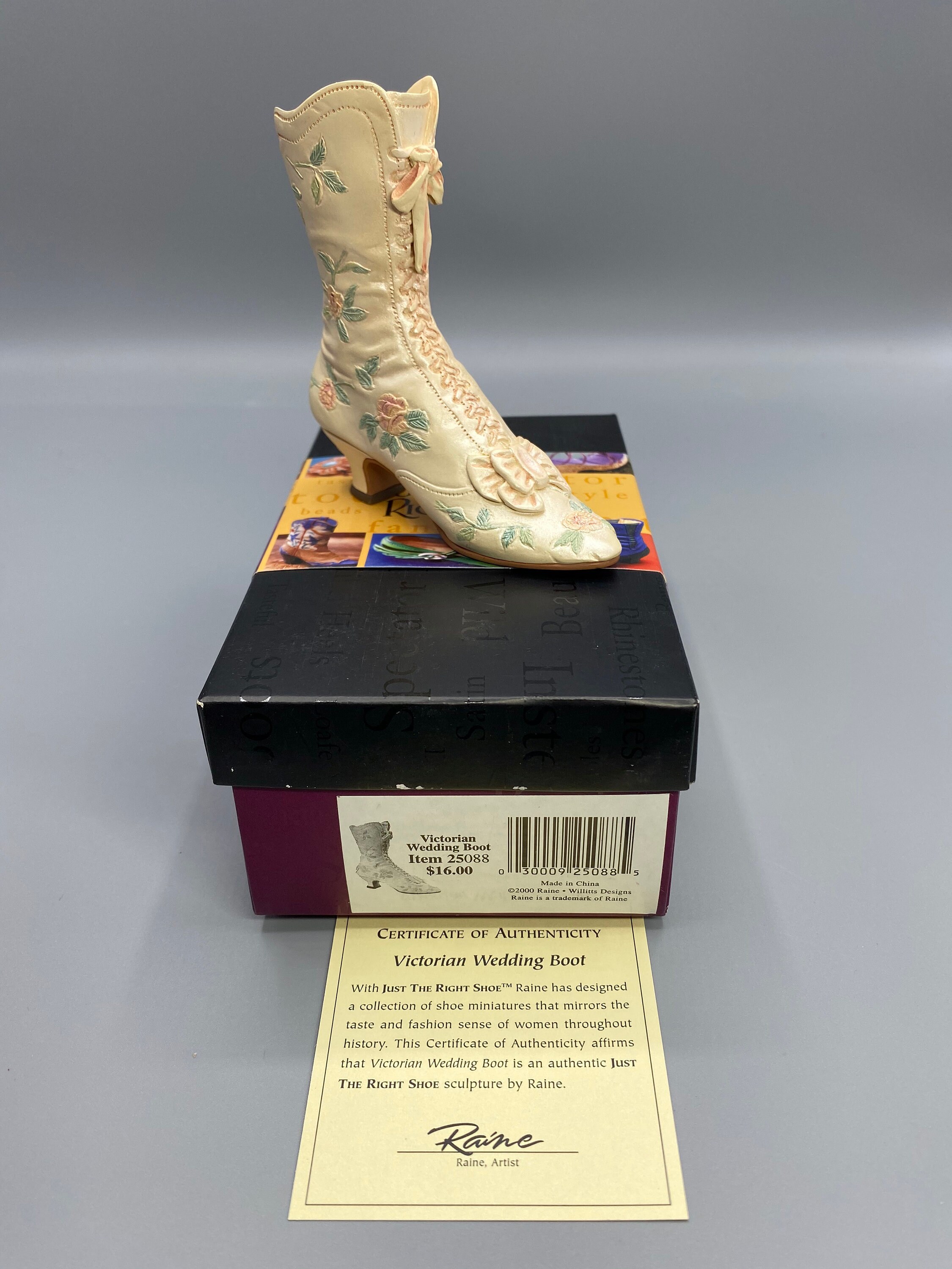 Just the Right Shoe Victorian Wedding Boot Etsy