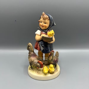 Vintage Goebel Hummel - Feeding Time - #199/1 - TMK5 - Large Version