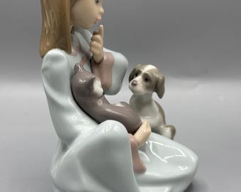 リヤドロ フィギュアリン ヴィンテージ 「ネコのお昼寝」＃5640 ヴィンテージ リヤドロ「猫のお昼寝」フィギュア（モデル番号 5640