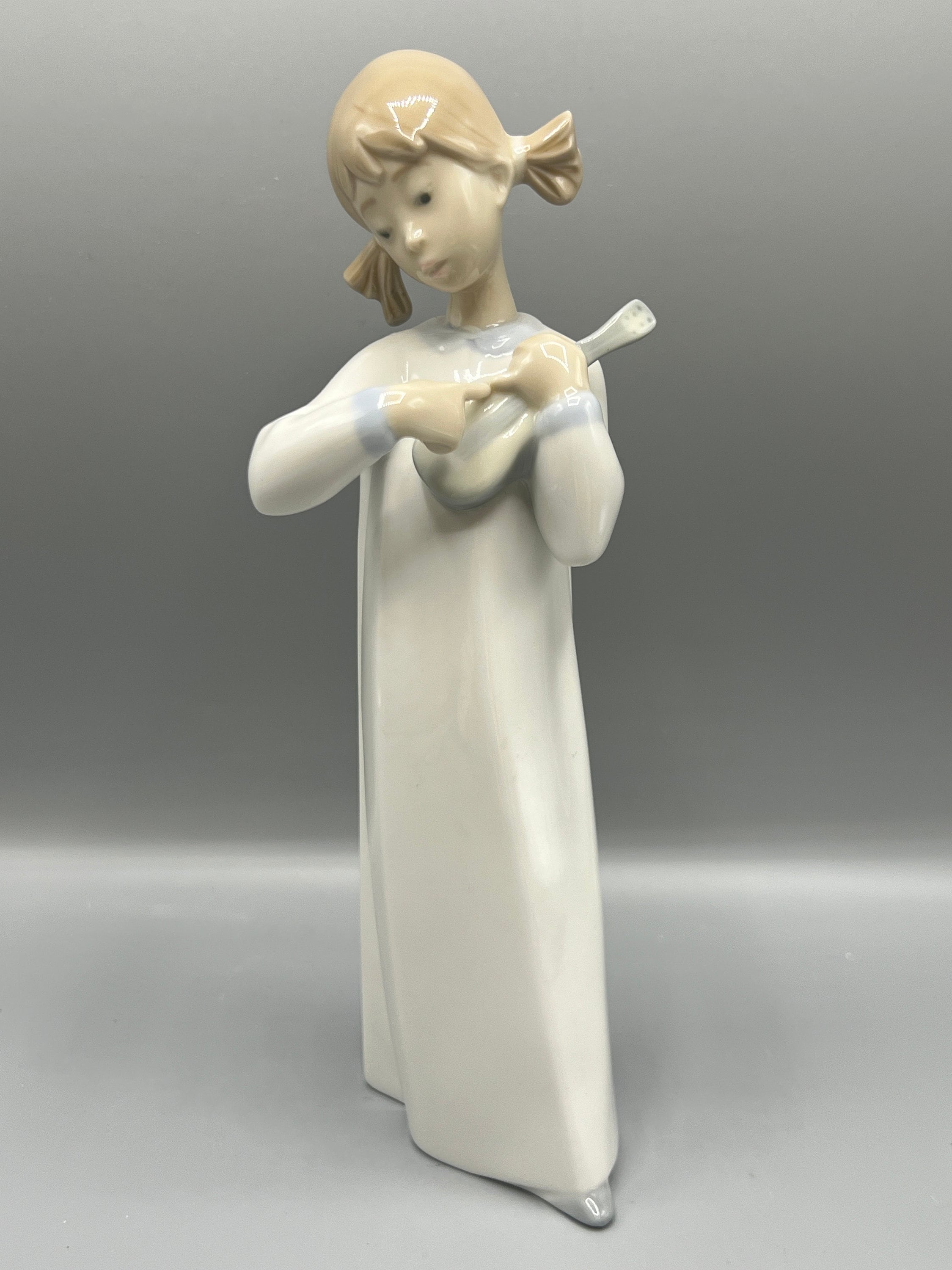 Vintage Lladro Girl With Guitar Porcelain Figurine #4847 - Etsy