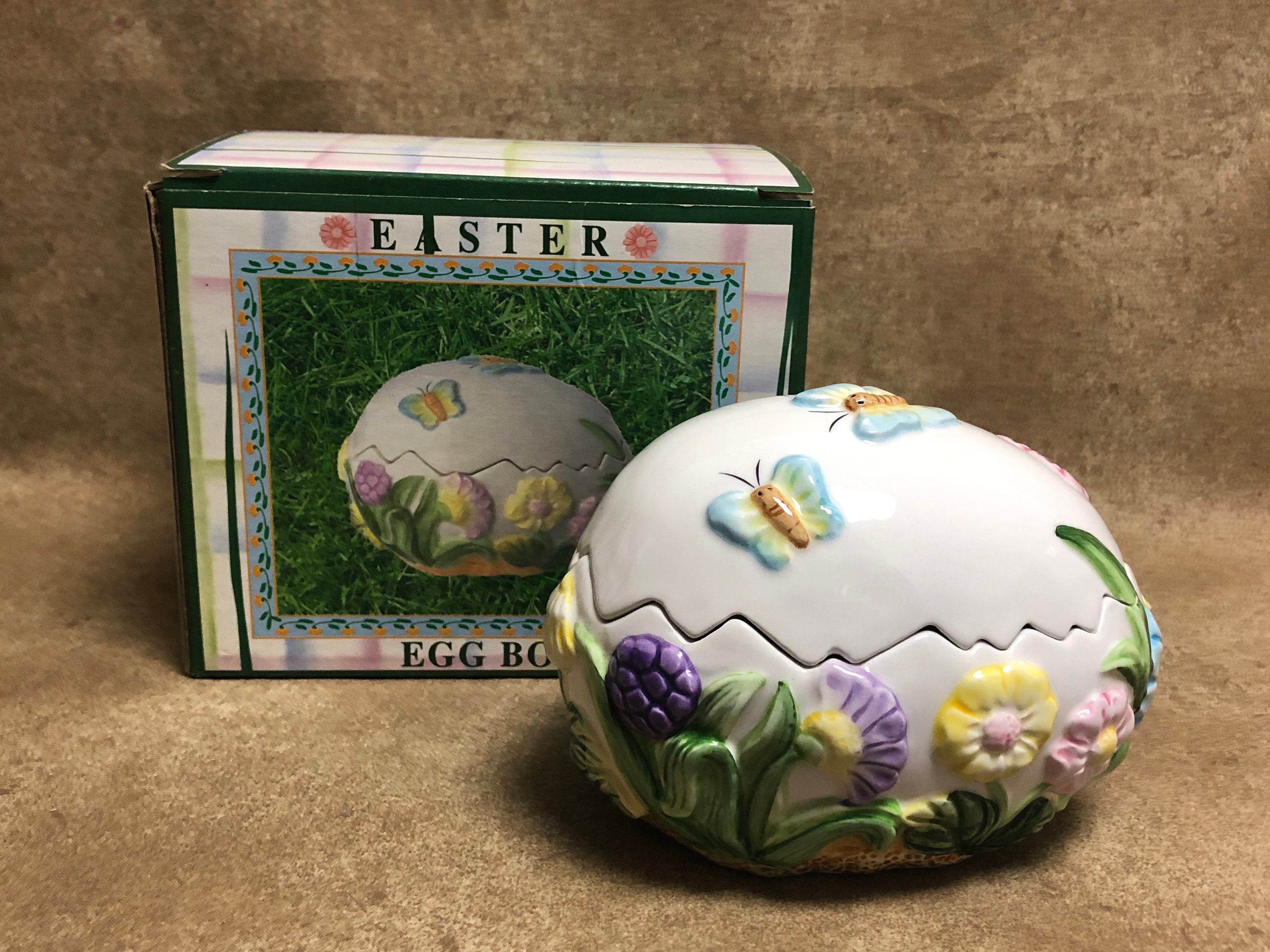 Vintage Cracker Barrel Egg Box. Easter Egg. Etsy