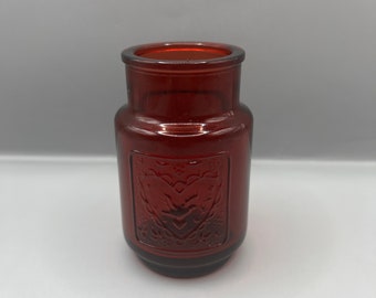 Vintage Ruby Red Juice Glass - Wheaton Hand Blown Glass