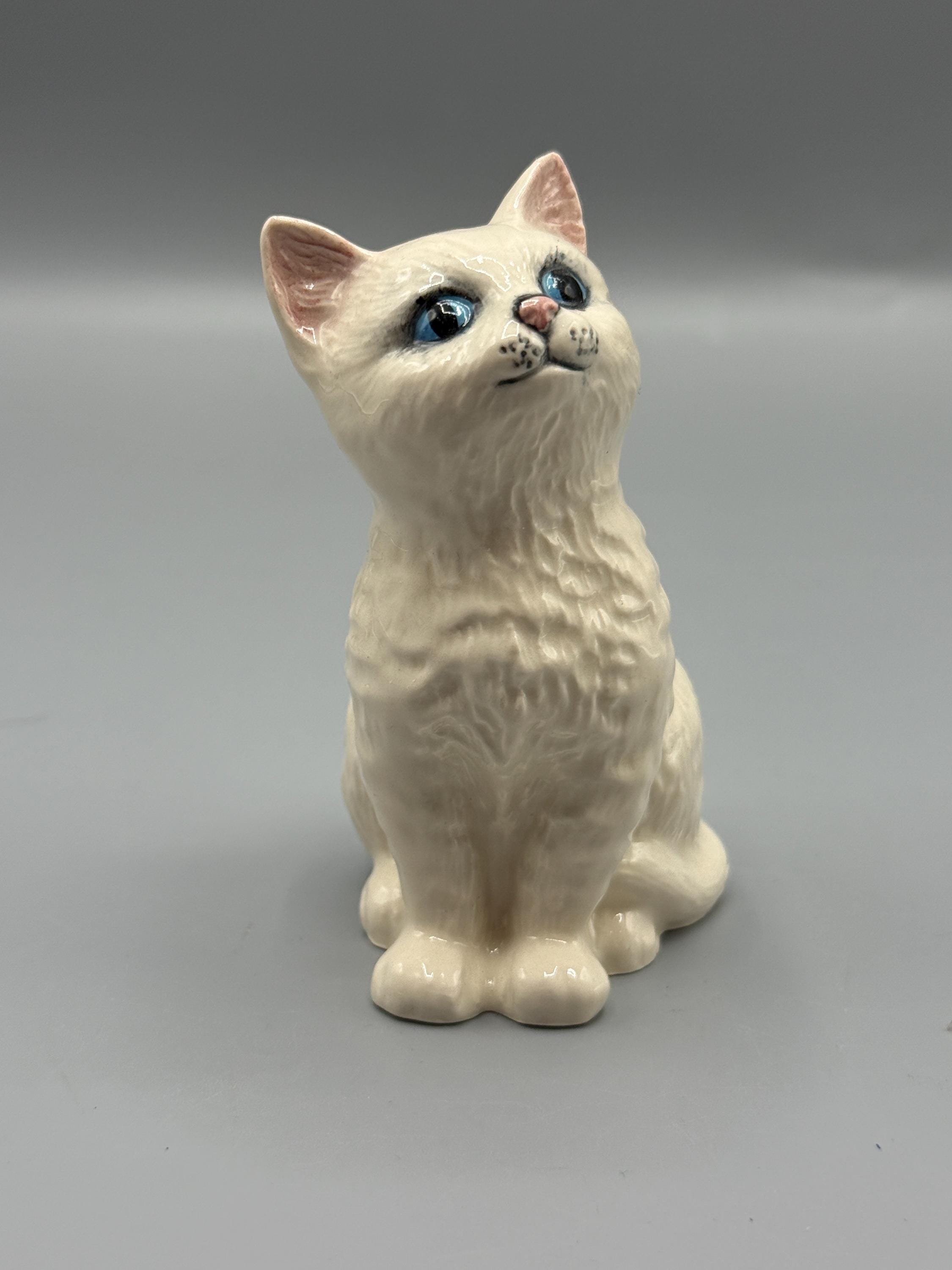 Green porcelain cat - Etsy 日本