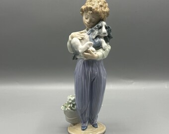 Vintage Lladro Utopia Figurine 6572 'in Touch With Nature