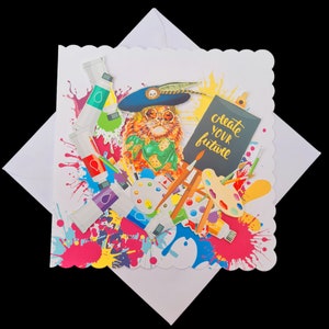 Cartes de voeux - découpage 3D unique et fait main, impression à partir de propres dessins aquarelles, unique faite avec amour pour toute célébration.