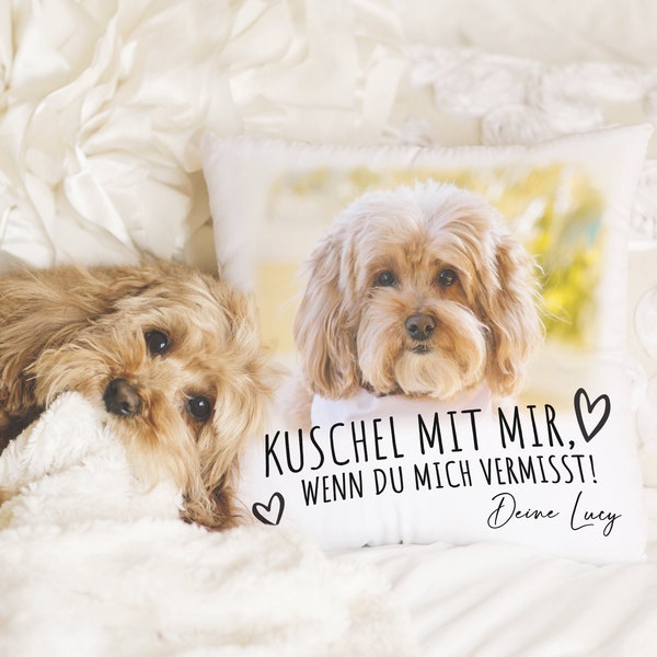 Personalisiertes Kissen Mit Foto Von Deinem Hund | Hundekissen Als Andenken & Erinnerung An Verstorbenen Hund