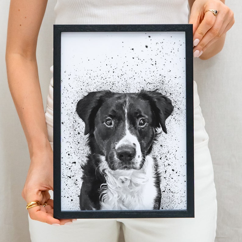 Dog Portrait Personalized Photo Dog Portrait For Dog Owner Gift Animal Portrait image 8