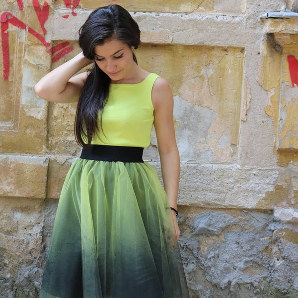 Ombre Tulle Skirt Etsy