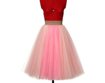 Midi Tulle Skirt | Summer Skirt | Bridesmaids Outfit | Handmade Tulle Skirt | VERNE